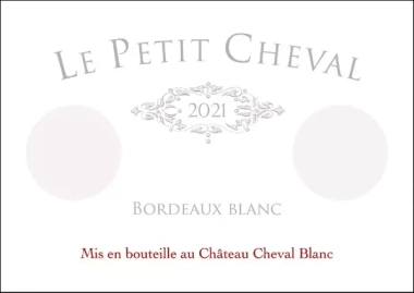 2021 Chateau Cheval Blanc 'Le Petit Cheval', Saint-Emilion